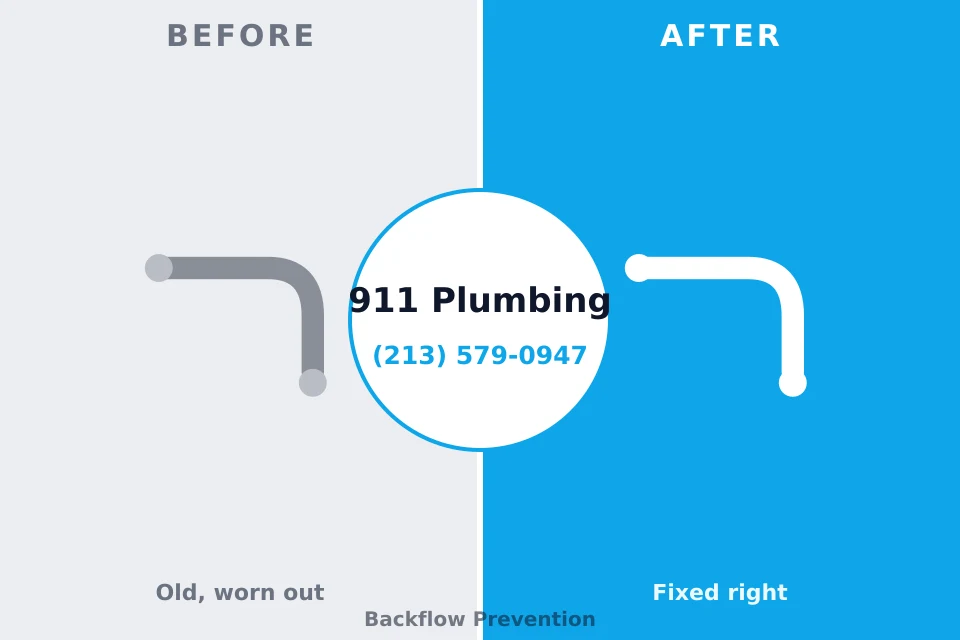 Before and after: plumbing repair Libertyville, IL